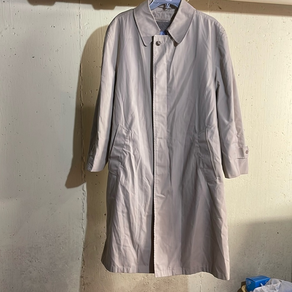 STORMPORT Men's Trench Coat - 42 Reg- Warm Zip Liner- Beige